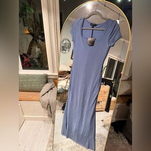 Elegant Blue Maxi Dress